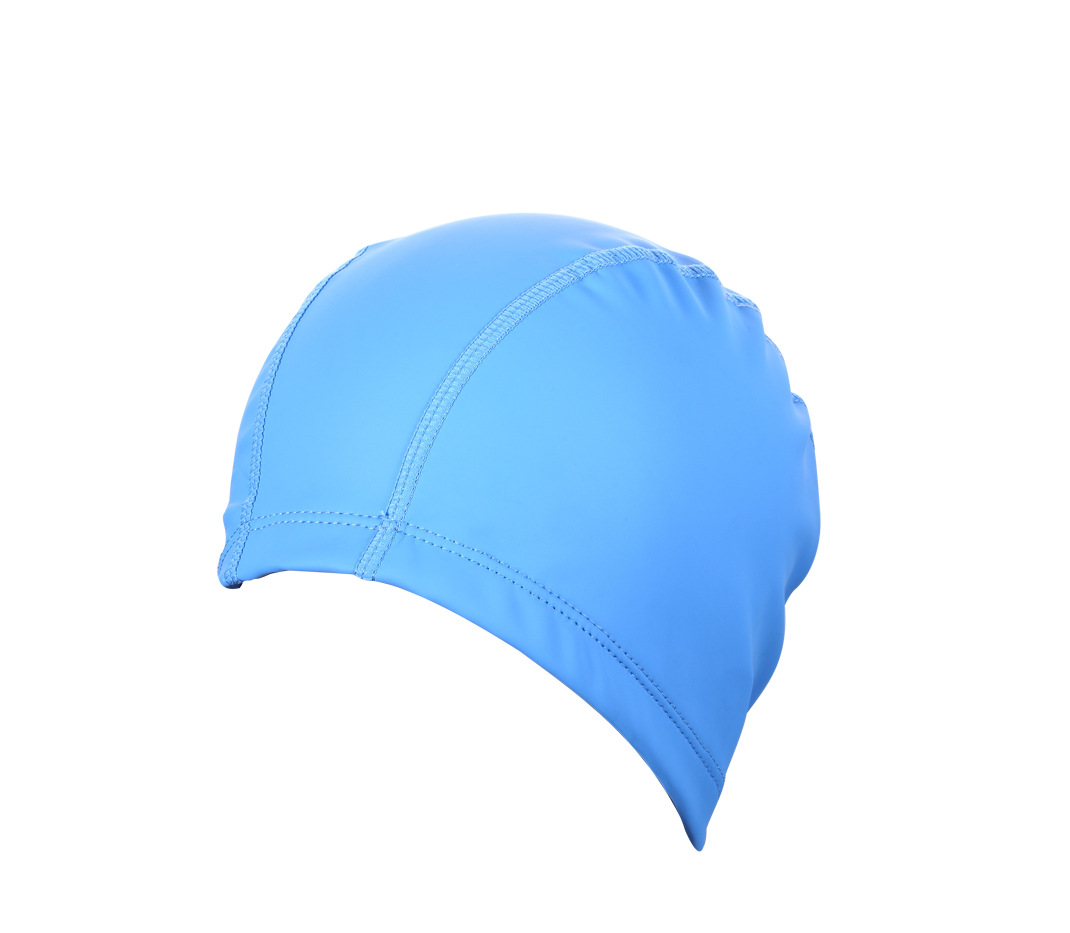 厂家直供大号pu涂层透气防水泳帽,男女通