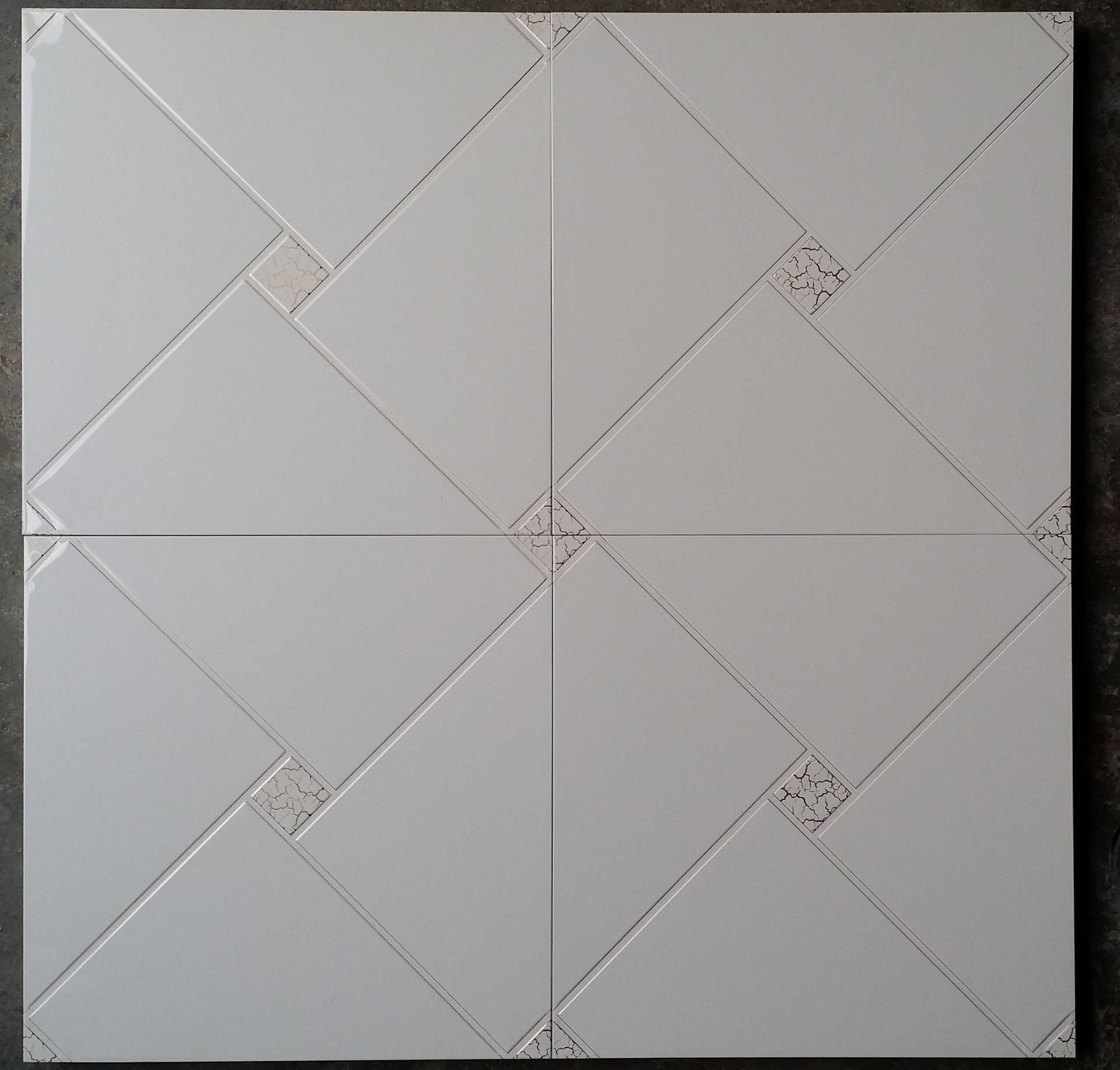 金来运转 花纹集成吊顶高边宽边板 铂金裂金板高光铝天花