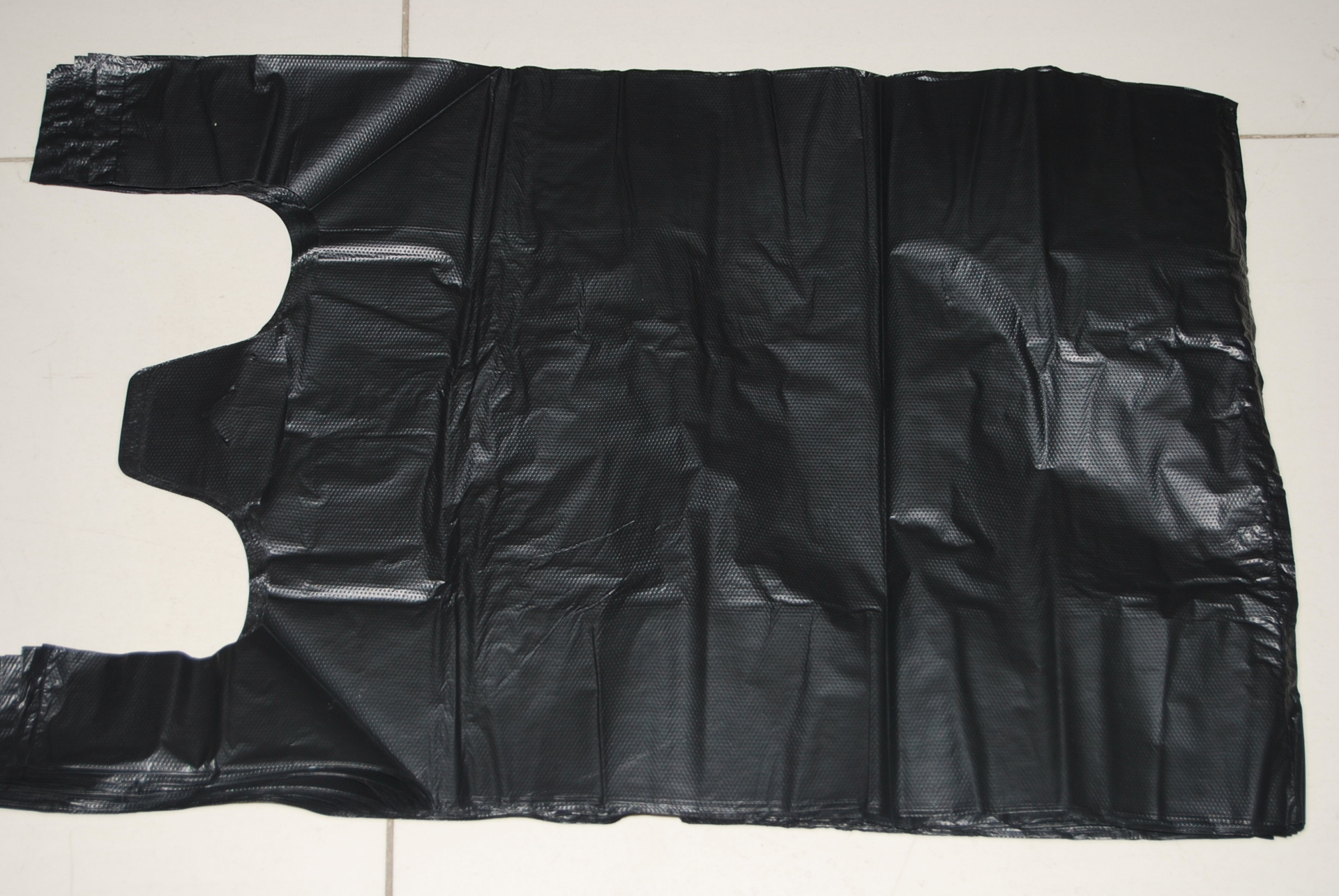 厂家直销54*62背心垃圾袋 pe黑色手提式环保垃圾袋