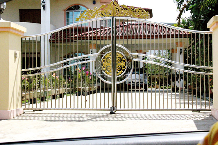 时尚简洁式不锈钢别墅大门