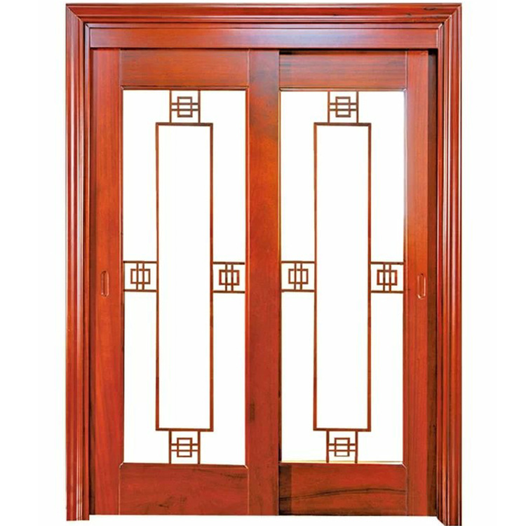 批发供应中式原木推拉门 厨房趟门 仿古门窗 欢迎来图定做