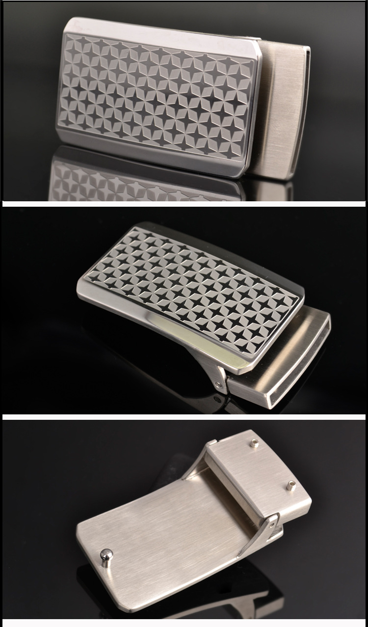 3不锈钢皮带扣头平滑皮带扣头男士腰带板扣高档防过敏gp3314