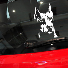 J-023 反光猎犬车贴宠物狗猎犬用品贴纸车门贴摩托车电动车贴