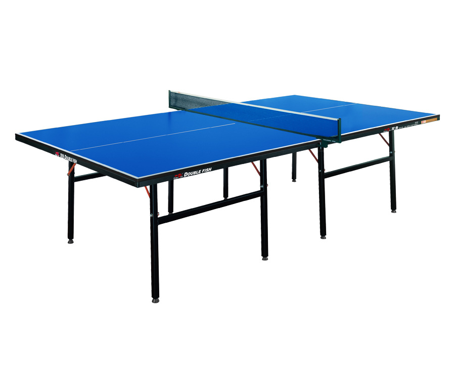 双鱼正品批发533单折蓝面乒乓球台(选用15mm面板)(mcc材料)