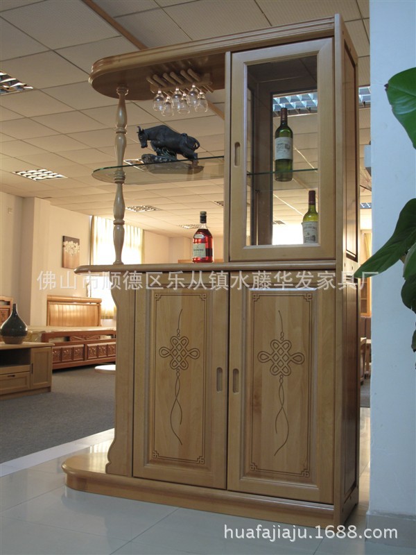 实木柜厂家直销榉木新产品促销欧洲进口榉木实木酒柜厅柜