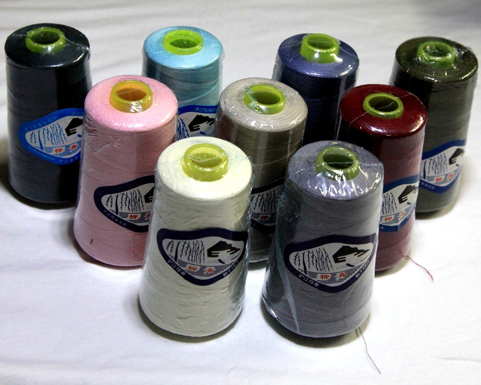 厂家直销批发 多色可选 浙江名牌 柳青牌缝纫线 40s/3 2500y