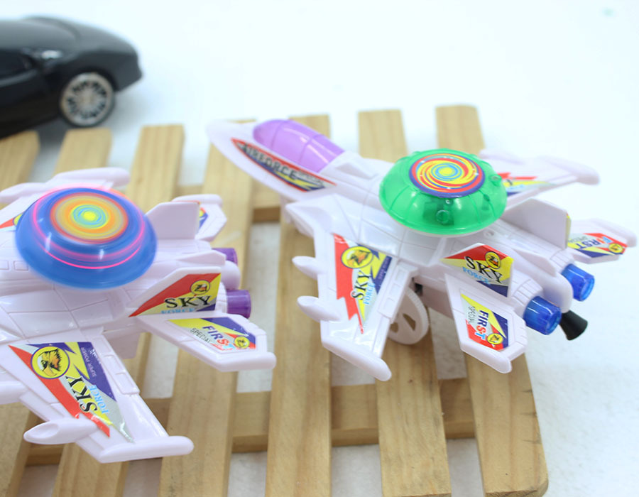 拉线发光飞机 儿童玩具 两元店批发