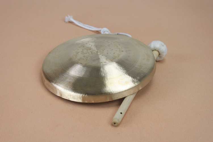 中音手锣直径21cm厂家直销批发响铜材质小锣风水锣铜锣左右
