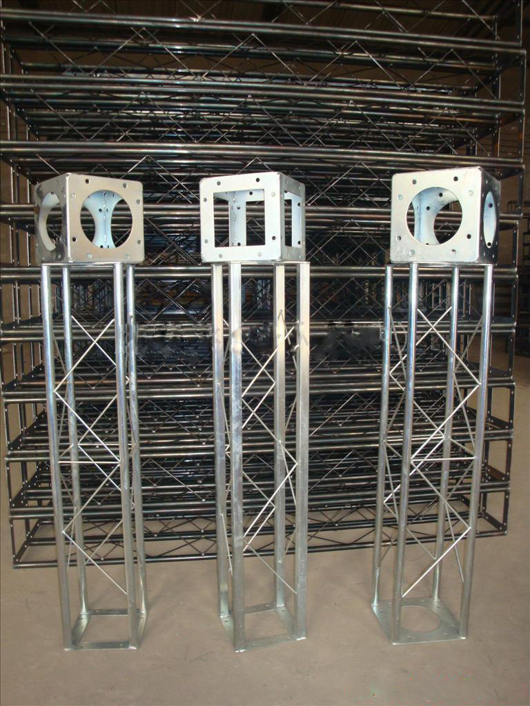 厂家直销供应高品质圆管烤漆白色桁架背景架展示架 - 北京中展展佳