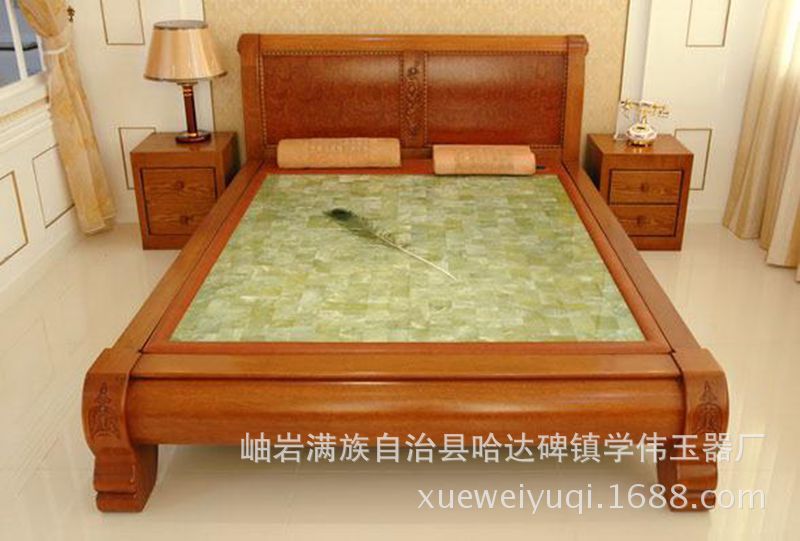 批发岫玉温热理疗床 纯天然辽宁岫玉玉床 养生保健玉石炕多款可选