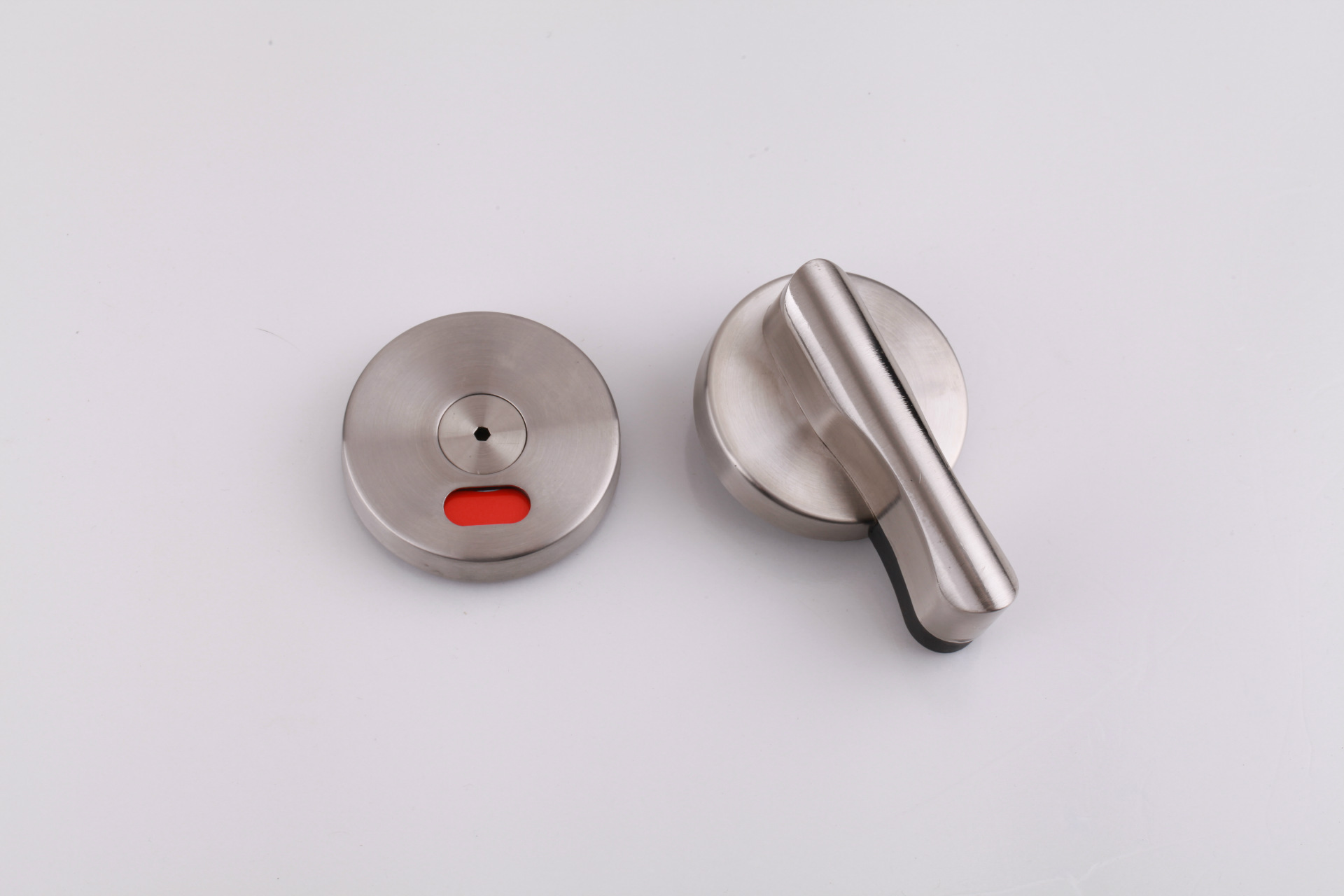 厂家批发浴室门锁 公共卫生间锁 不锈钢指示拧手 卫生间配件 d02