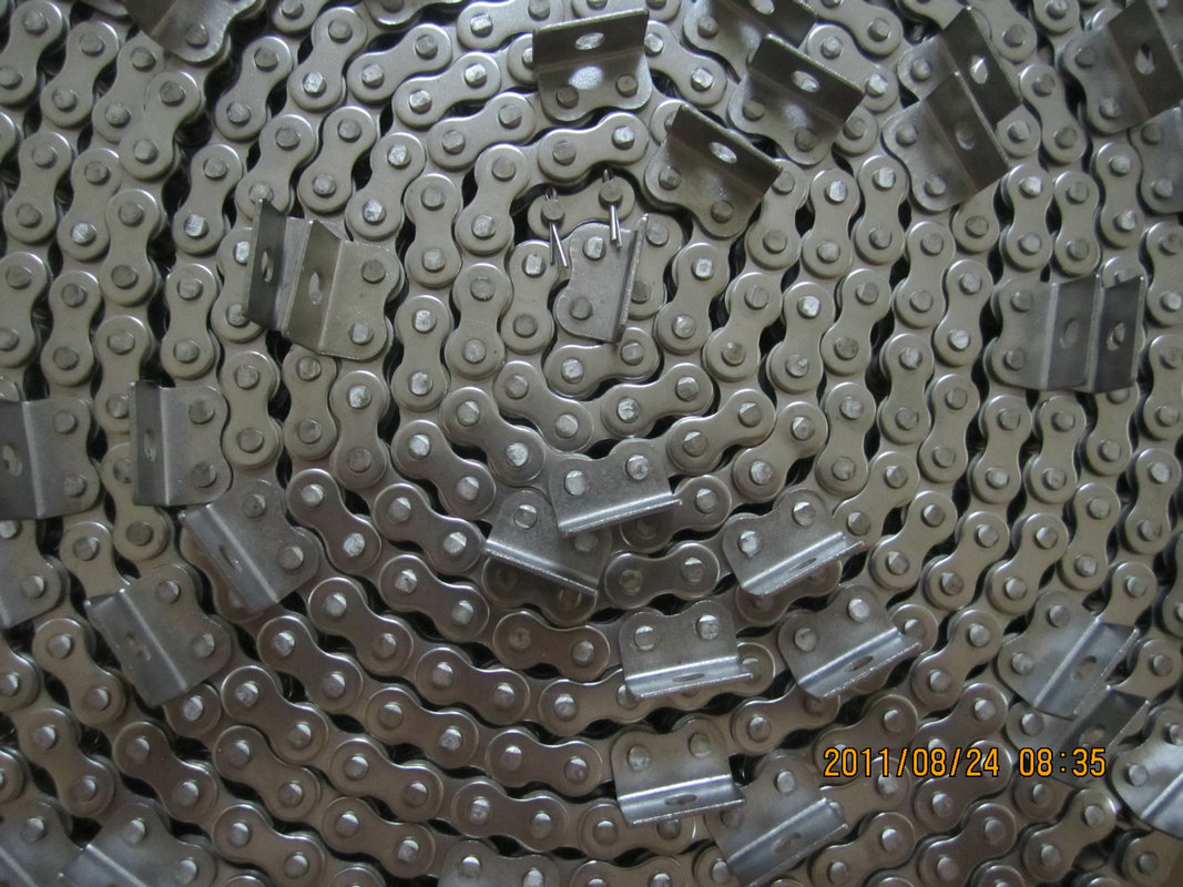 温州不锈钢链条厂家批发 08b/4分双排不锈钢链条 弯板不锈钢链条