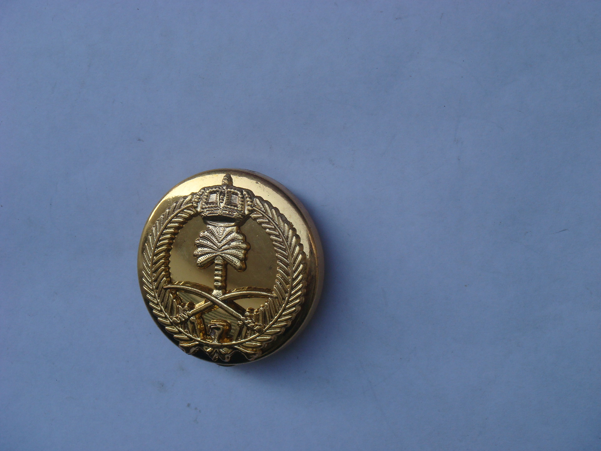 源头厂家直供铜质沙特小帽徽 承接客户各种优质金属帽徽定制