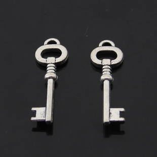 雅亿义乌小饰品diy饰品配件 古银色钥匙型合金材料 厂家直销703