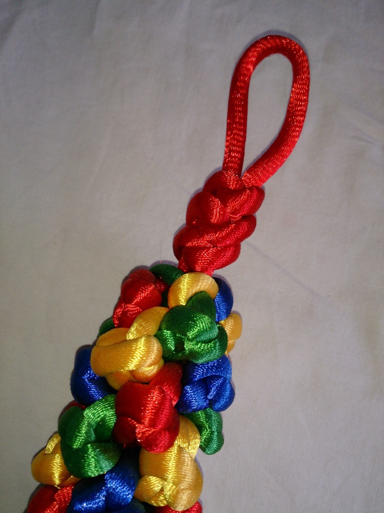 佛教用品藏式金刚结西藏挂饰五彩绳编金刚结挂件 特大号菠萝结