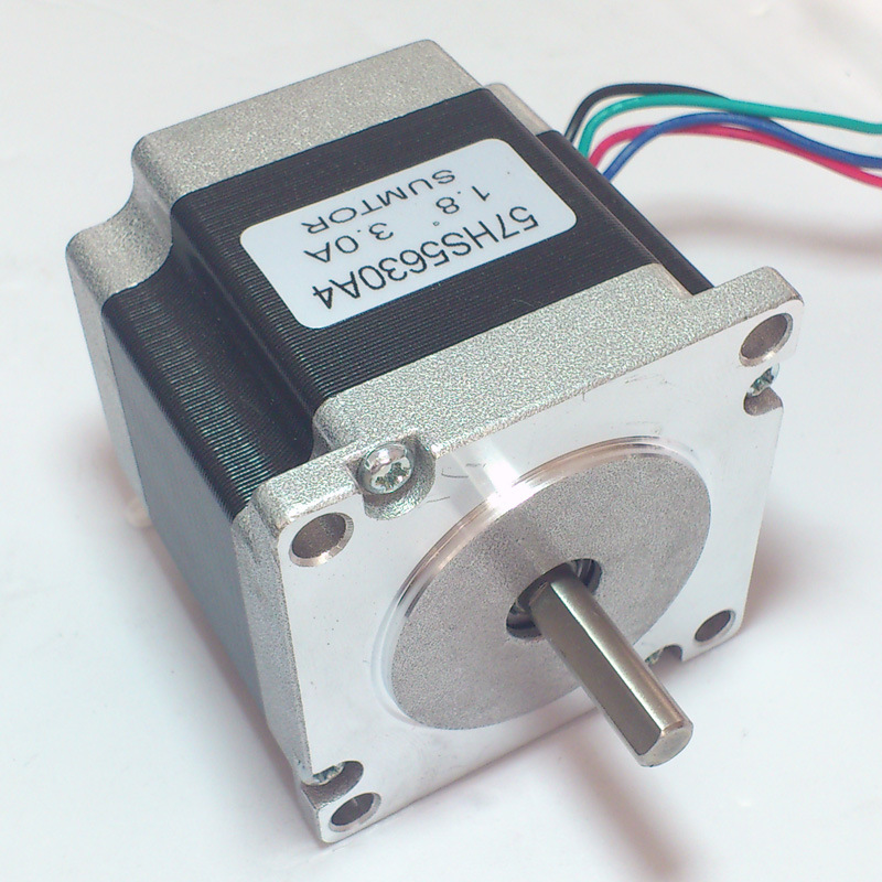 57步进电机马达56mm扭矩1.2n.m单双轴3a轴径8mm两相混合式雕刻机