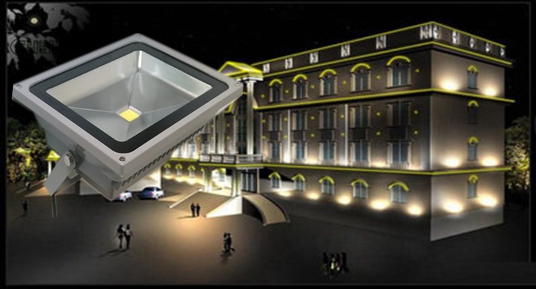 厂家直销足w厚料led投光灯10w 30w 50w 70w 100w泛光灯 led灯具