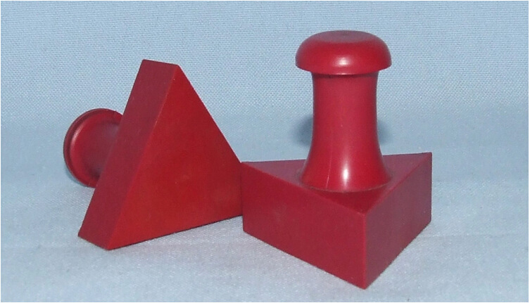 特价塑料三角形图章/红胶印章/三角形检验章/三角形合格章定制