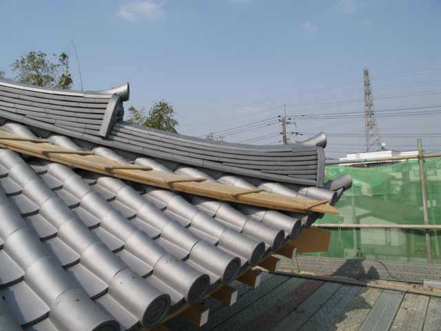 宜兴仿古琉璃瓦屋顶陶瓷唐式 宋式勾头滴水园林粘土烟熏青灰瓦