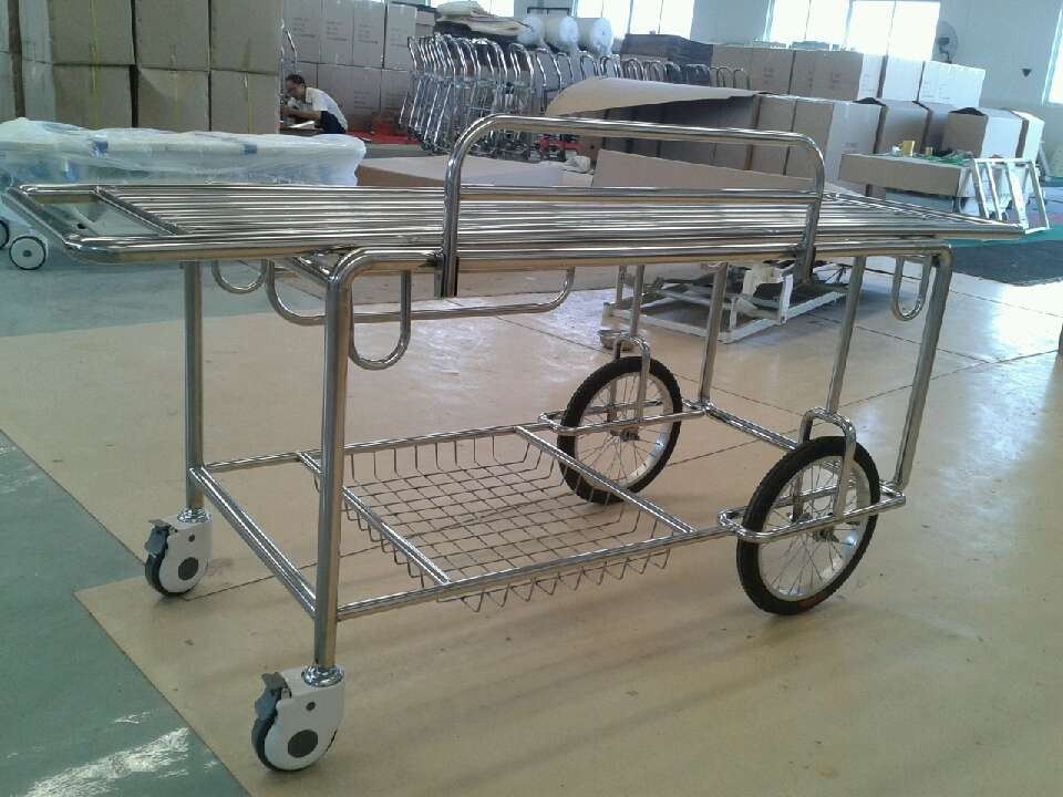 不锈钢担架车 小四轮推车 医用推车