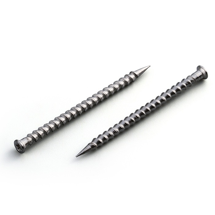 厂家批发304不锈钢木地板钉环纹钉防松钉十字槽平头小头地板用钉