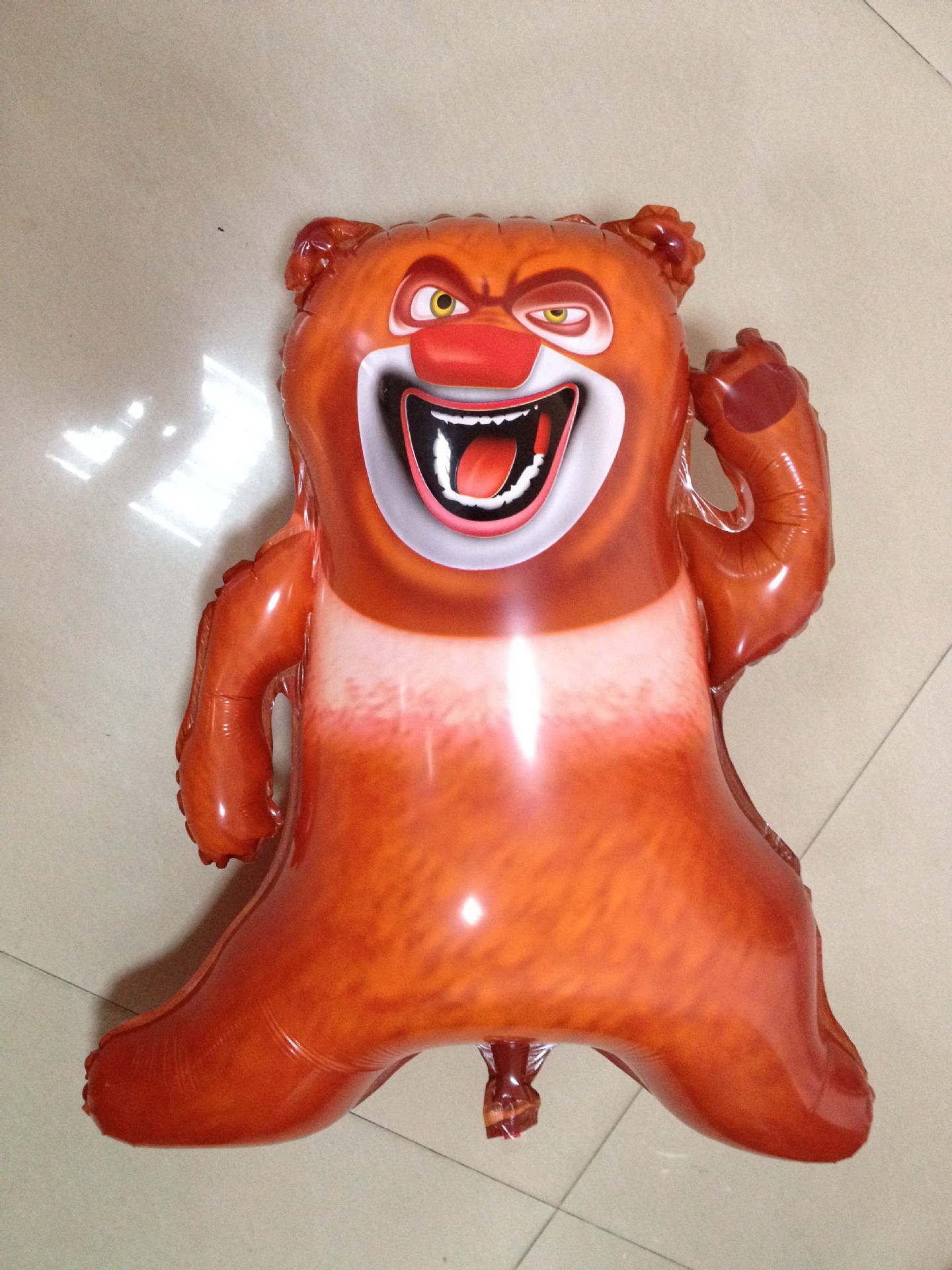 批发 异形熊二铝膜氢气球 熊出没卡通铝箔氦气球 儿童玩具气球