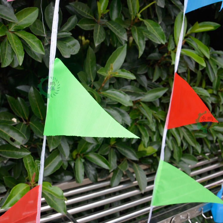 工地运动会婚礼婚庆结婚三角小彩旗布彩带串旗五彩旗飘旗批发