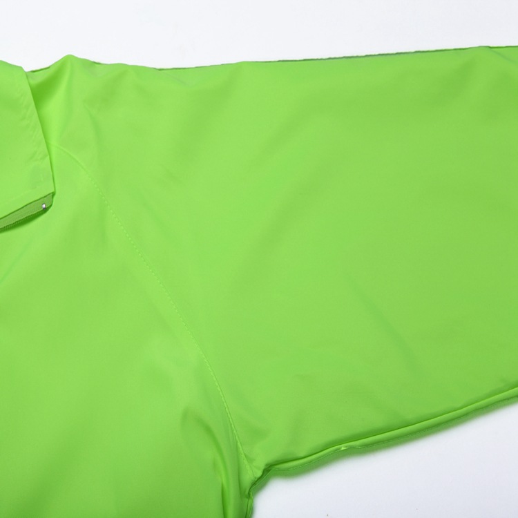 供应复合明绿色风衣广告外套来图来样定制l