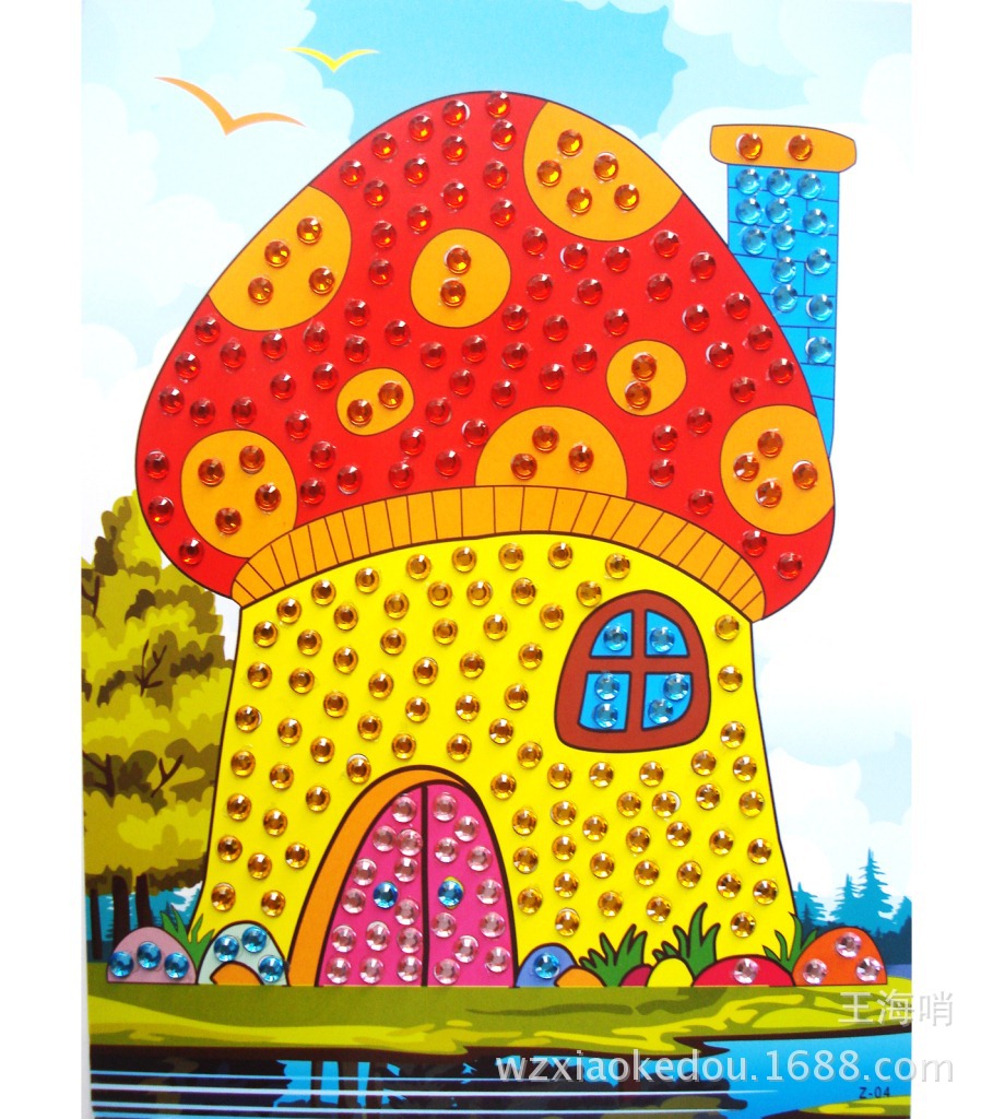 水晶钻石画 马赛克贴画 水钻晶贴画 立体贴画 马赛克粘贴画 16款