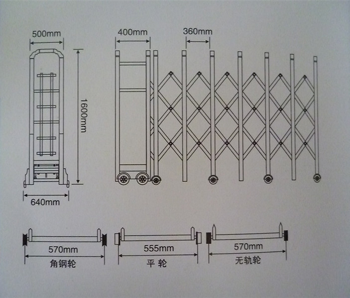 佛山厂家订制 电动伸缩门 工厂门 平移门 电动门 银龙门