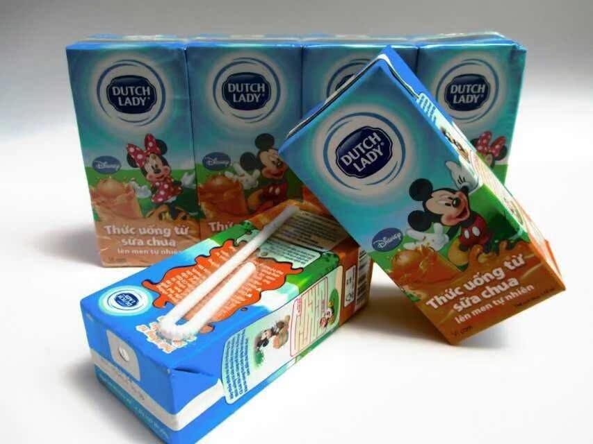 越南进口儿童甜牛奶子母奶巧克力味可可味含乳饮料170ml*48盒/箱