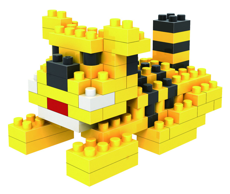 俐智loz小颗粒钻石积木 塑料拼插拼装动物积木 9318老虎 批发