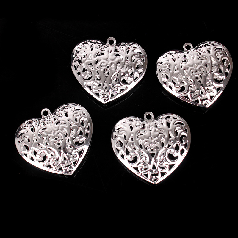 灯饰配件户外园林灯饰圣诞饰品配件义乌铁片桃心装饰厂家批发直销