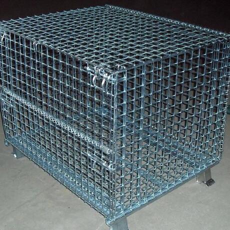 西安铁笼 折叠铁筐 蝴蝶笼 金属网箱 镀锌铁丝框厂家