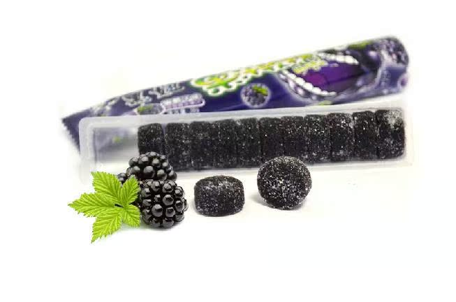 一级批发38g 旺旺黑妞果汁糖软糖蓝莓味黑莓味草莓味