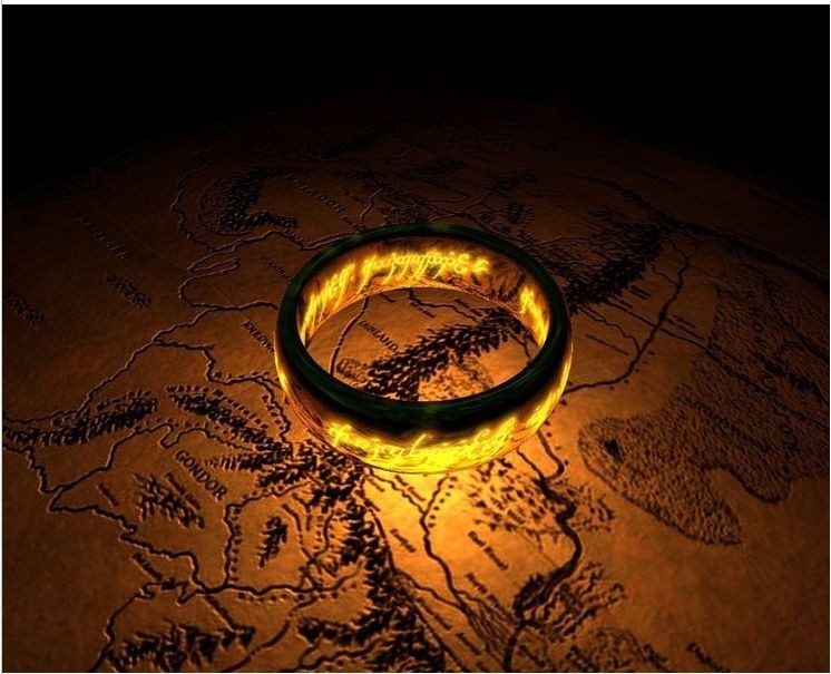 rh16工厂批发热销欧美魔戒戒指大全钛钢情侣戒指 魔戒指环王包邮