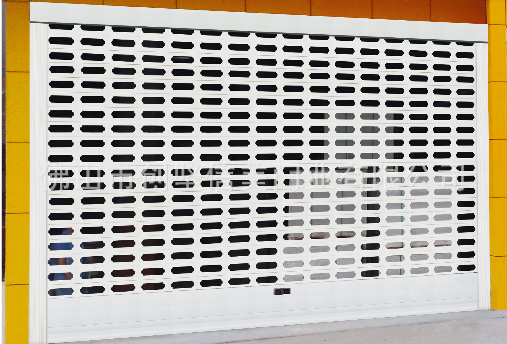 铝合金冲孔卷闸门 单层铝合金卷帘批发 卷闸门闸身