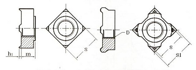 生产销售四方焊接螺母 四角焊接螺帽 四方点焊螺母