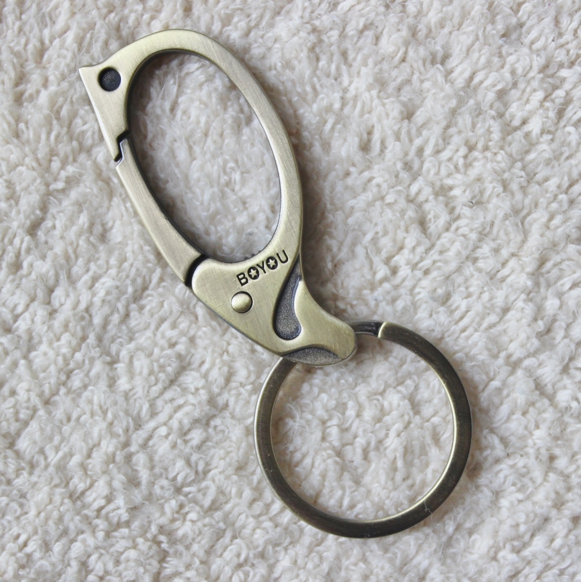 单环钥匙扣 腰挂钥匙扣 男士腰挂式 钥匙扣 博友a106t吸塑包装