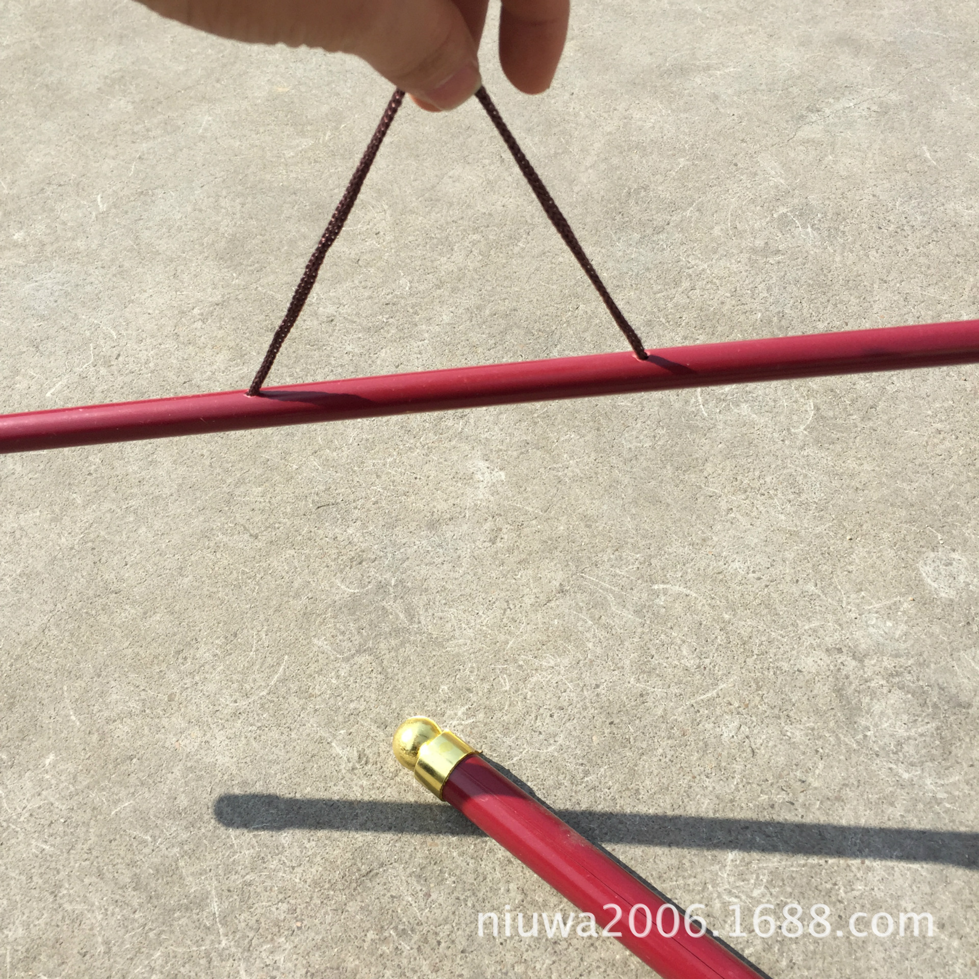 厂家直销批发14毫米红色塑料挂轴 红色水写布挂杆 广告圣旨卷轴