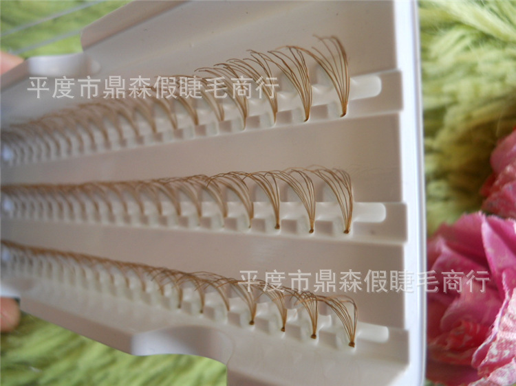 Factory Wholesale False Eyelashes Planting Eyelashes Light Brown Colors 8 10 12 14 mm Popular Beauty Makeup a Box of 60