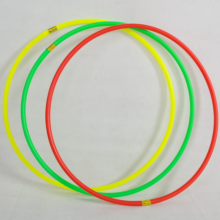 彩色塑料管呼拉圈60公分儿童新型健身圈幼儿园游戏专用呼啦圈批发