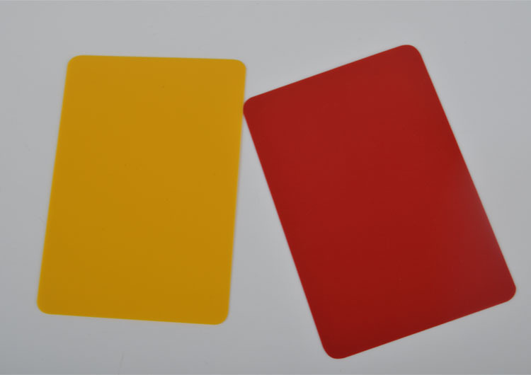 足球训练用品 裁判专用 红黄牌套装 送笔