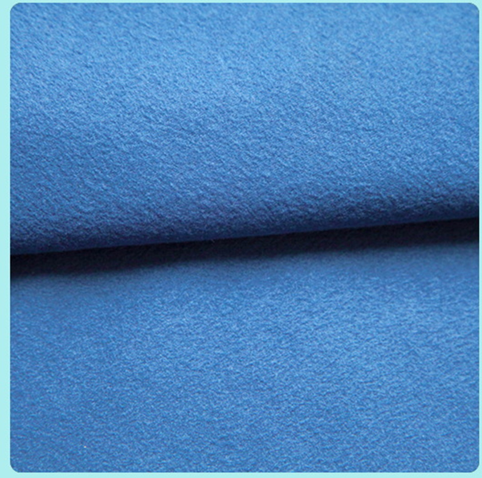 75d单面绒 经编绒布 金光绒运动衣 针织面料 校服布料里布厂家