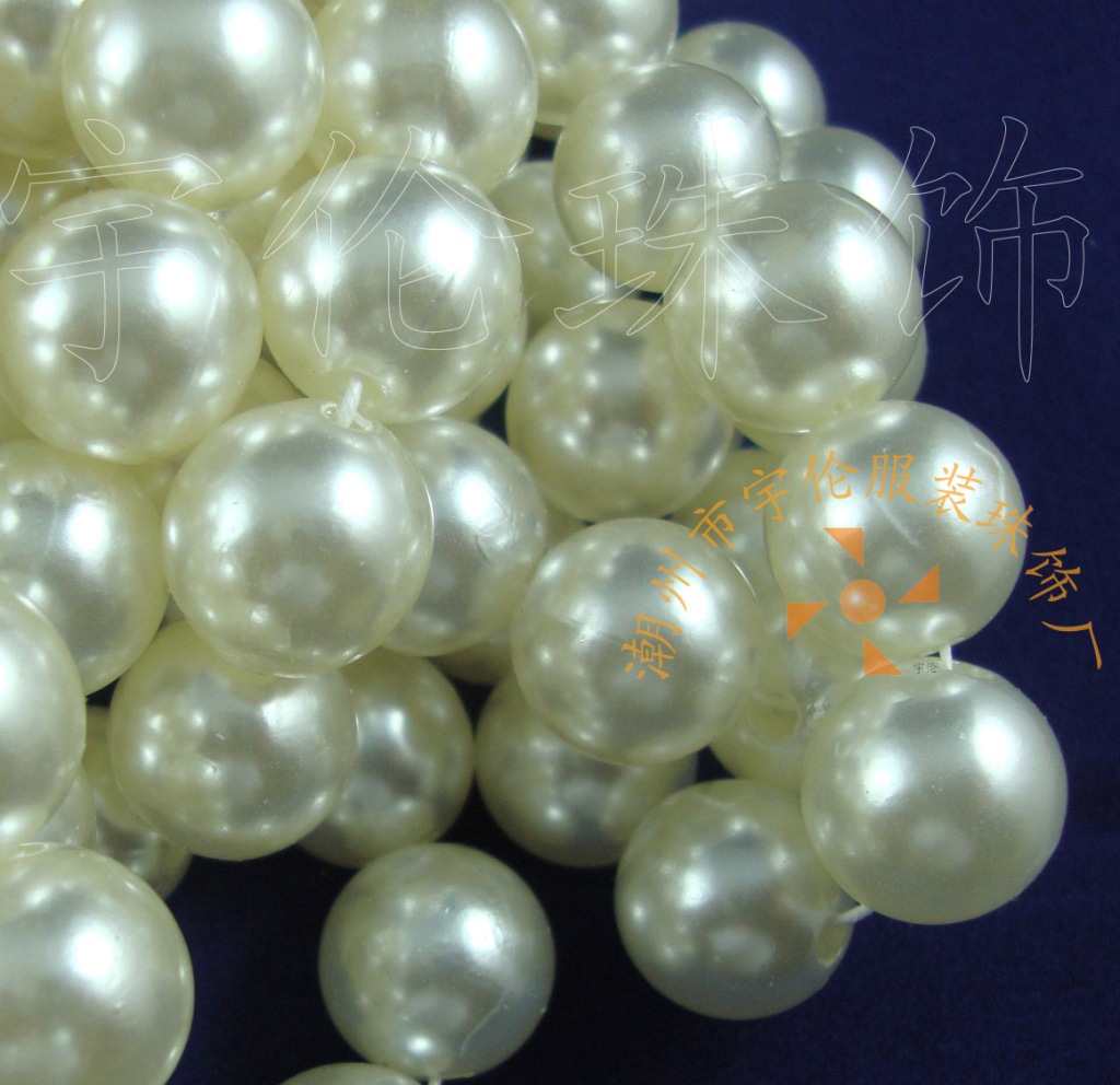 12mm直孔穿线仿珍珠 磨边抛光 高光亮 工厂直销