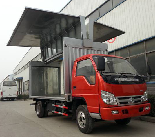 鸥翼车厢,翼展车厢,展翼车厢,折叠车厢,展开式车厢,飞翼货厢