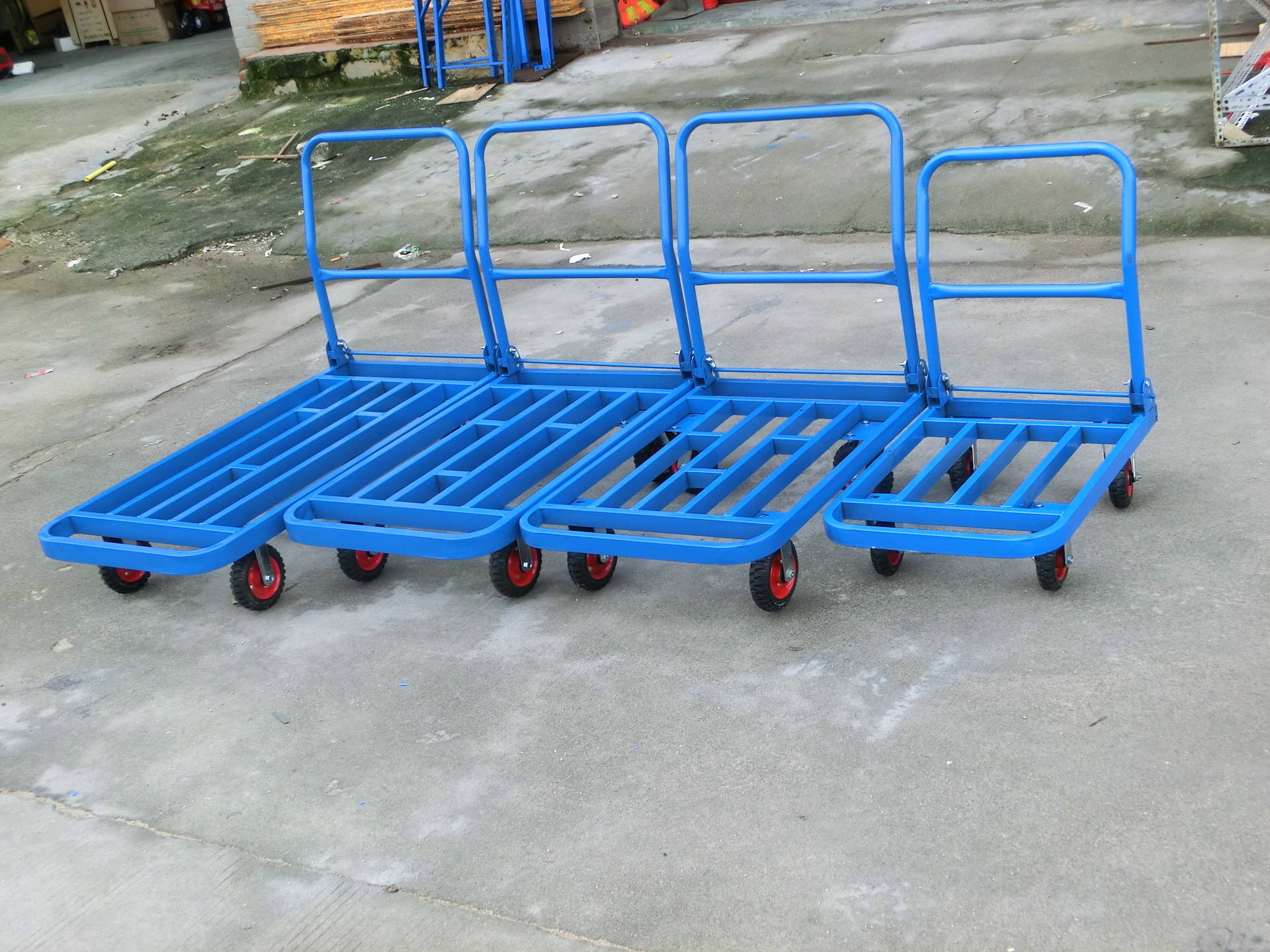 平板车折叠拉货车推货车静音手推手拉车钢架钢板车角铁广东包邮