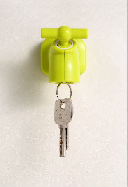 水龙头挂钩厂家水龙头磁性钥匙吸水龙头创意杂物挂磁铁钥匙挂