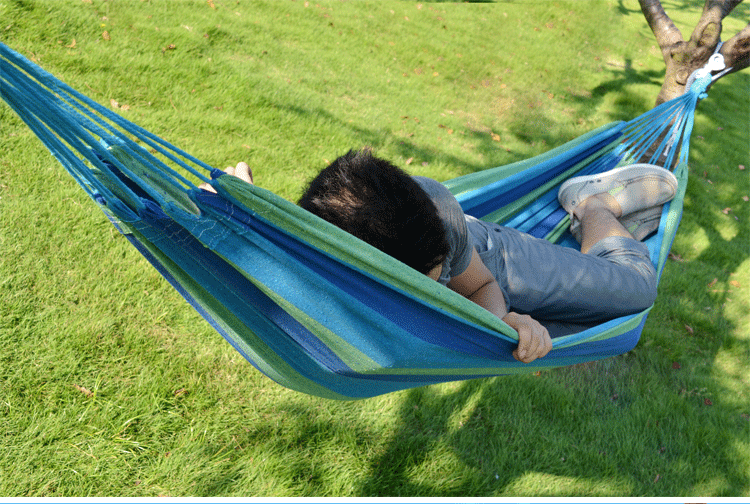 凹凸 户外休闲秋千 露营单人帆布吊床 成人野营床 跨境批发at6715