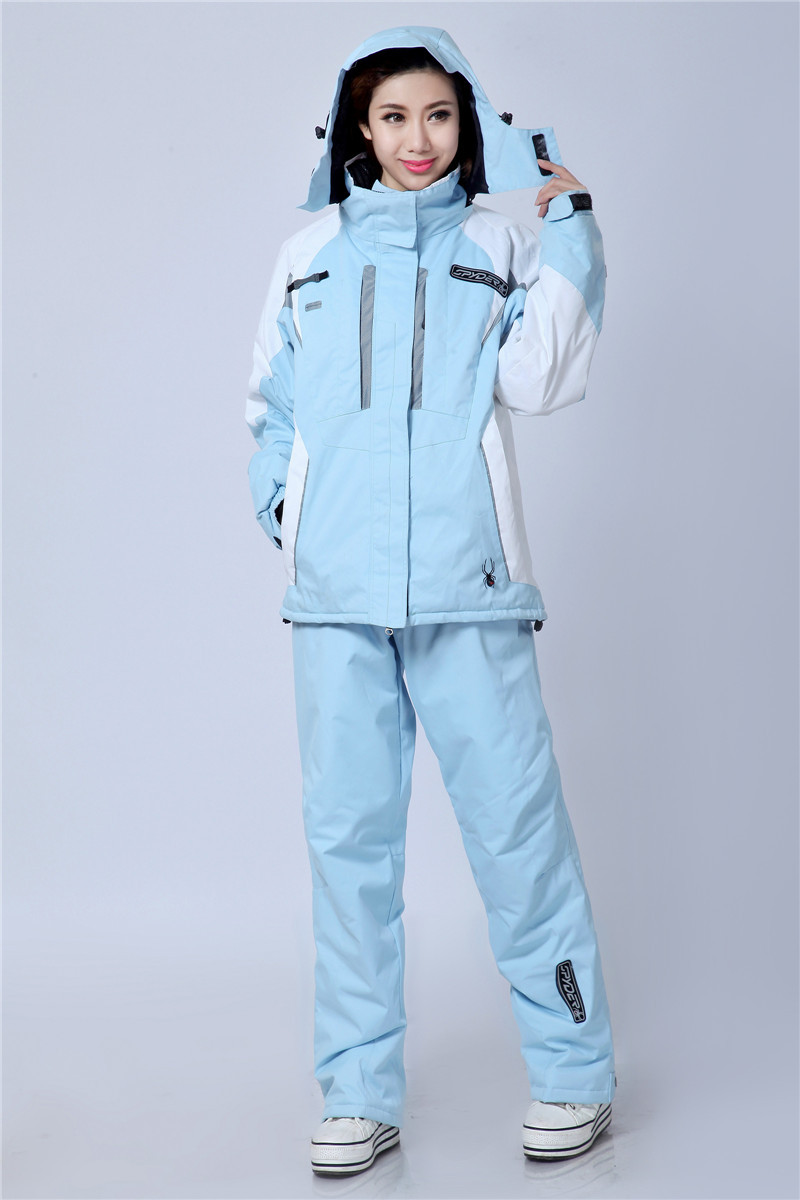厂家订做新款滑雪服 外贸滑雪服女款套装防水加厚